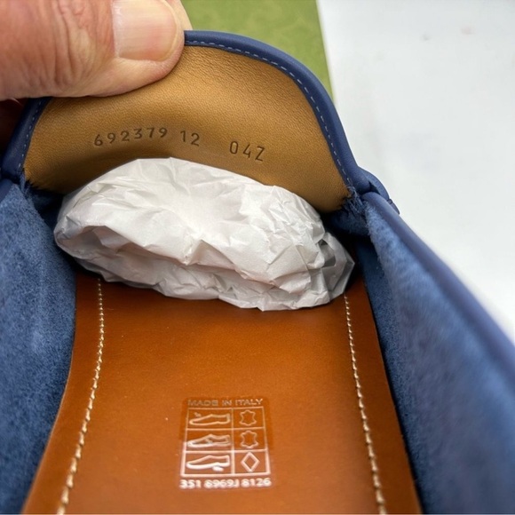 Men’s Gucci, interlocking GG, leather driver loafers size 12 made in Italy. - Picture 9 of 10